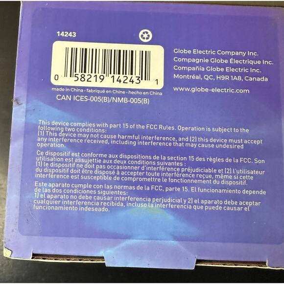 GLOBE LED Integrated Rechargeable Crystal Portable Touch Lamp with Remote New - Picture 14 of 16